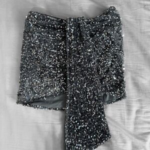 Silver sparkly skirt size 8